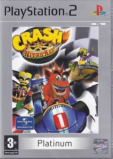 Crash Nitro Kart PS2 - Platinum (Genbrug)